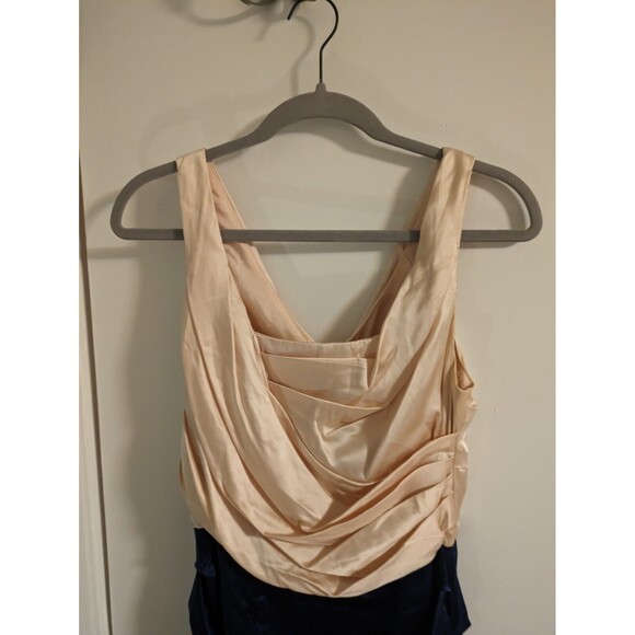 Express Color Block Sheath Dress Size 8 Pink Purple Chiffon Party Dress - Picture 5 of 5